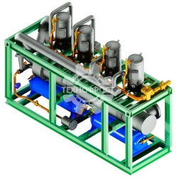Refrigerating compressor units of UV series. Liquid cooling units on the basis of scroll compressors.