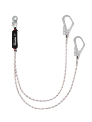 Double non-adjustable rope sling with shock absorber "aB22", item number vnt aB22