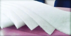 Thermo-cross-linked non-woven polyester bulk fillers. Item No.: CARO-Therm 100. Soft