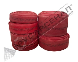 Fire hose pressure "LATEXED" with inner waterproofing and outer protective coating of natural latex d