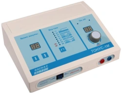Apparatus for therapy with diadynamic currents and galvanisation DDT-50-8 "TONUS-1M".