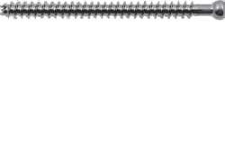 Solid threaded cannulated screws Ø 7.3 mm, length 20 mm to 130 mm, 5 mm pitch, article 214.1XXX