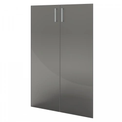 Transparent glass doors NT-601.2.S (set of 2 pcs.)