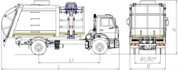 Side-loading rubbish truck model MK-4555-05