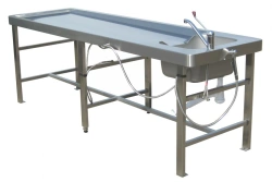 Table for carrying out pathological anatomical autopsy "Tanartis", model Element, according to TU 9452-017-89079081-2015 with ac