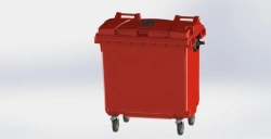 Mobile dustbin 770 l Art.26.C19.V/1 (20.804.40.PE; 21.053.40.V/1)