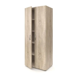 Deep wardrobe with shelves