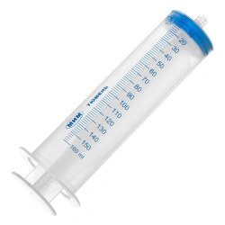Single-use syringe, three-detail, with "Luer-lock" tip, nominal capacity 150 ml