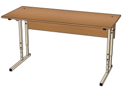 School desk 2-seater, height adjustment, angles straight (4-6 gr.r.)/ SU23
