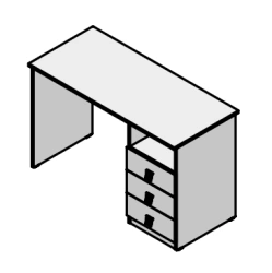Straight table