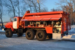 Fire pump station PNS-(100-200), type 5881, modification 58818 on chassis Ural-5557-60, 5557-62, 5557-70, 5557-72, 5557-74