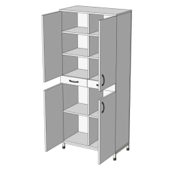 Cabinet for reagents of "Edelwood" trade mark