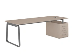 Executive desk with support tube (universal), item JNS105NEW