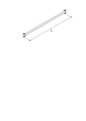 End bracket with wall fixing kit (120x305 - 120x1300)