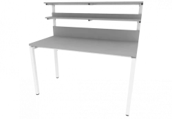 Processing table with superstructure 1300x620x750_1250mm(WxHxHxB_H)