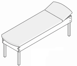 Couch with wooden frame