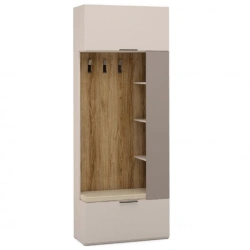 "SOHO" HC8-02.DS/DV, Entrance hall left-hand section (mocha) from the set of modular furniture "SOHO".