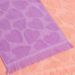 Smooth-dyed cotton terry cloth for children