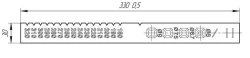Template ruler, article no. 520.313