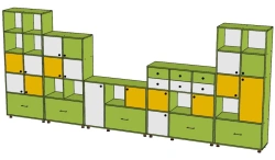 Modular shelving unit, art. no. 015/2023