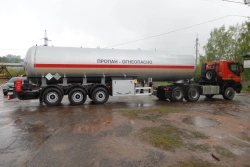Semitrailer PRIZMA type 78384, Modification 7838434. Version variant - for transport of liquefied hydrocarbon gases