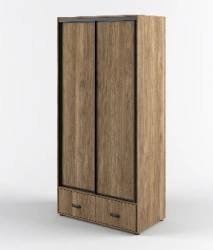 KIOTO Wardrobe 2-door with drawers, Art. KG3