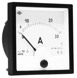 Panelboard microammeter, milliammeter, ammeter and voltmeter: version E42702.