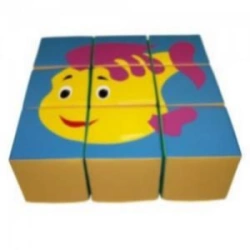 Playing cubes "Put a picture together"
