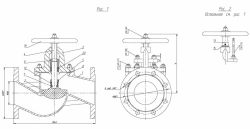 Shut-off and regulating flange bore valve with indicator DN 100 PN 16 series 458 (KMIA.491125.003-06)