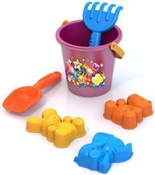 Sand Set #91 (Animal moulds (3 pcs), rake, scoop, bucket with seal)