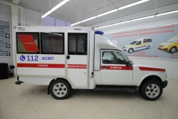 Vehicle NV21PP, cat. N1G in the version "Class A, B ambulance" on the basis of LADA 4x4 vehicle, type 212140