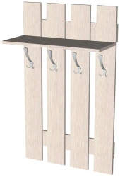 Wall rack 4 hooks 600x270x1000 chipboard 16mm
