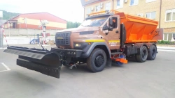 All-season combined road machine VMKD-2015 7963VC on the basis of Ural 55571-1151-60, -62, -70, -72, -74, -76, 55571-4151-78,