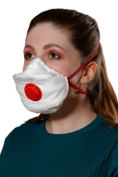 Filtering half-mask for protection against aerosols with additional protection against vapours and gases "Respirator "Lepestok-2