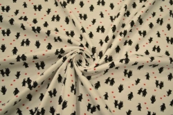 Textile knitted interlock printed smooth dyed 100% cotton