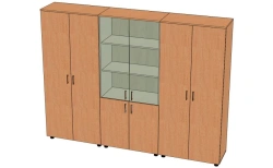 Combination filing cabinet. Model: SHDK