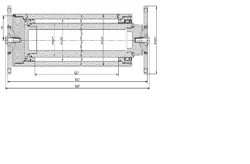 Hydraulic cylinder 1156.00.00.00.00 (200x160-1250, mm), 70MPa
