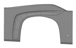 Left rear arch panel 5299-401-5402502-02/Z
