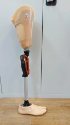 Modular hip prosthesis PN6-70M-1 (the sleeve is made of injection moulded laminate from the stump of a disabled person according