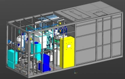 Wastewater treatment plant with grease separator "KOS"