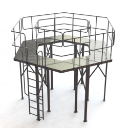Circular fixed aluminium platform PSA-2200-1000