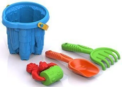Sand Set #133 (bucket "Castle", rake "Wave", trowel "Wave", roller)