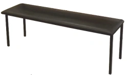 Bench on metal frame