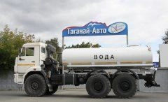 Tank truck for transportation of food liquids (technical water) type 5675K of modification 5675M1-20 on chassis KAMAZ 65117-50,