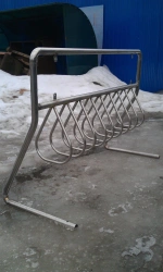 VP-08 Mobile bicycle parking with advertising space for 8-10 places
