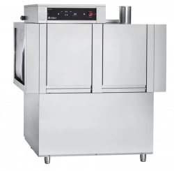Tunnel electric dishwashing machine with capacity of 1700 plates per hour type MPT-1700