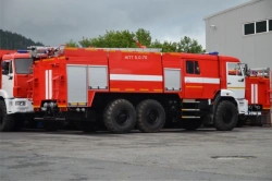 Foam extinguishing vehicle APT (5,0-7,5)-70, type 58815K43118, modification APT (5,0-7,5)-70 (43118), on chassis KAMAZ-43118-50.
