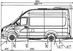 Chassis GAZelle NN, Modification A69R22, Diesel engine (OP RU K-RU.RU00.0000008.?1)