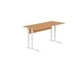 Pupil's table on the frame made of rectangular section pipe