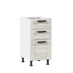 Vincenza LD.234800.000 Front set for kitchen cabinet 400 with 3 drawers (4)